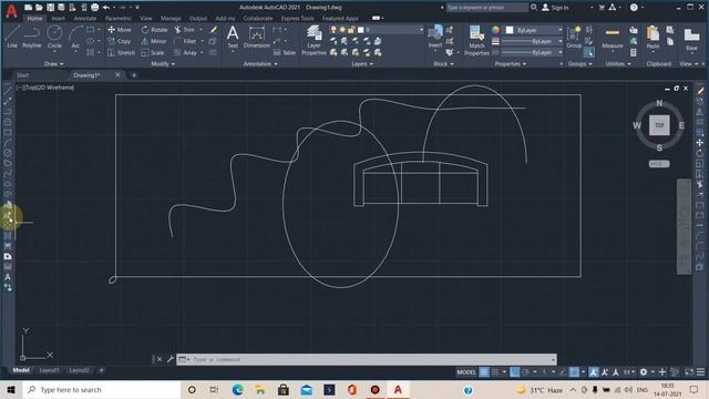 AUTOCAD // DRAW TOOLBAR OPTIONS// LINE, CIRCLE, POLYLINE,SPLINE......... смотреть онлайн