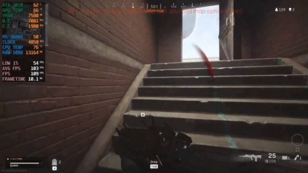 RTX 3070 + Ryzen 5 3600x 10 Games tested at 1080p....bottleneck?