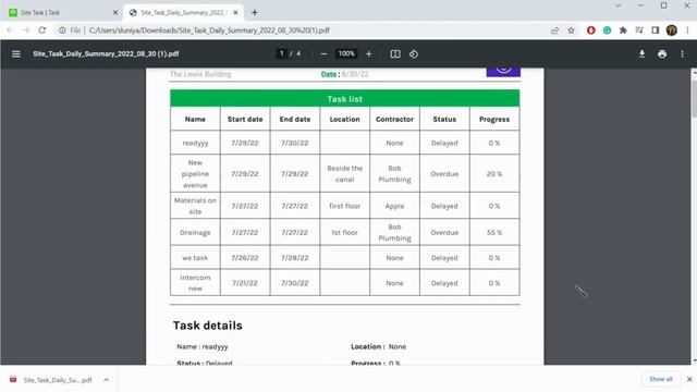 Site Task - Export report in PDF, Excel and CSV file. смотреть онлайн
