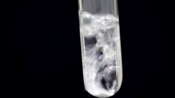 Реакция цинка с соляной кислотой. Химический опыт