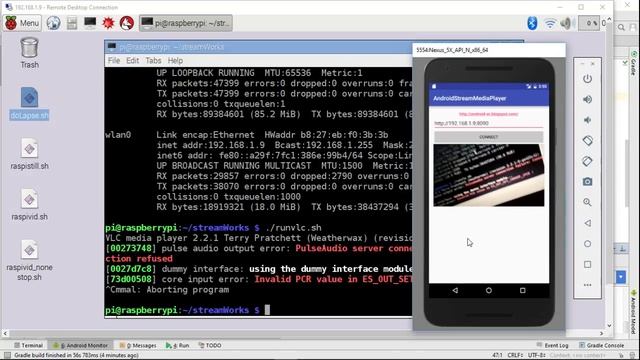 Stream video from Raspberry Pi 3 + Camera V2, play in Android/VideoView смотреть онлайн