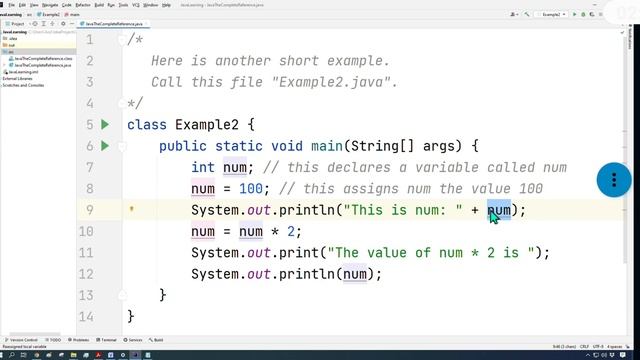 OOP: C2 P2 datatype variable; variable=value; variable=variable*2; print("string" + variable); смотреть онлайн