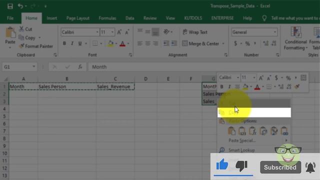 How to Transpose data from rows to columns or vice versa in Microsoft Excel смотреть онлайн