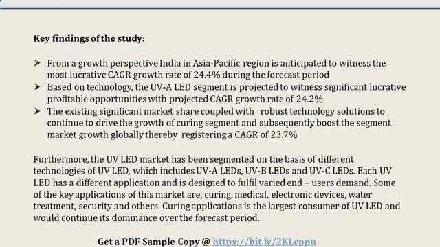 UV LED Market Expected to Grow at a CAGR of 24.9% between 2017 and 2025 смотреть онлайн