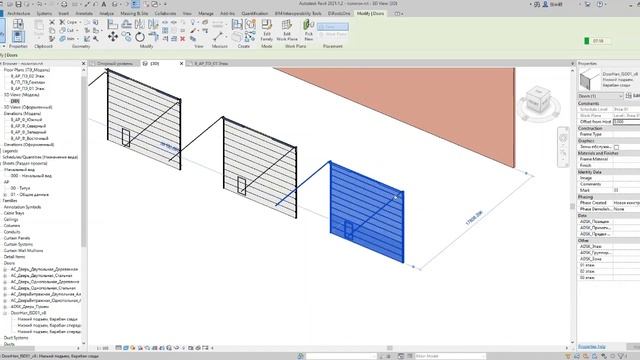 Разрабатываю семейства любой сложности для Revit. Ворота DoorHan. смотреть онлайн