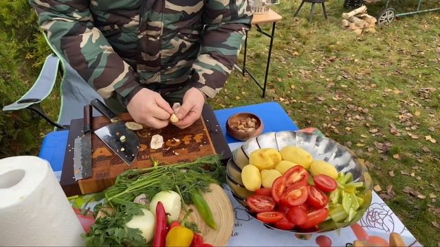 Думляма, димляма, дамляма в казане. (Узбекская кухня) готовим на природе смотреть онлайн