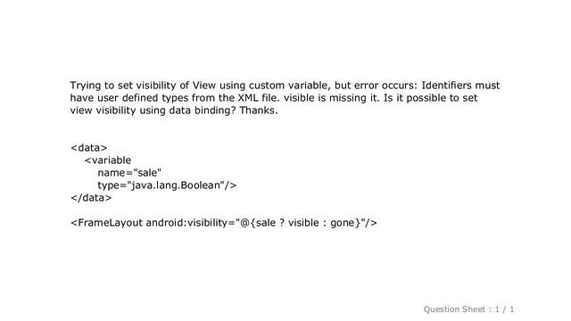 Android : Use data binding to set View visibility смотреть онлайн