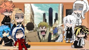 tokyo revengers react to takemichi as dazai osamu | gacha club | Gacha life