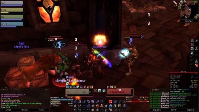 WOW vanilla Elysium prot warrior dungeons. смотреть онлайн