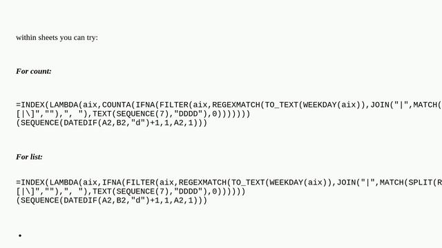 how to count how many Tuesdays and Wednesdays between two dates? смотреть онлайн