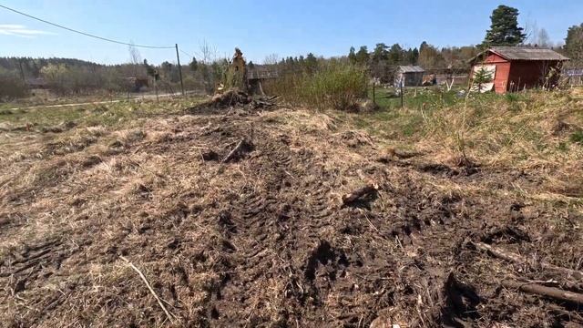 Выравнивание участка трактором. Этапы. Цена смотреть онлайн