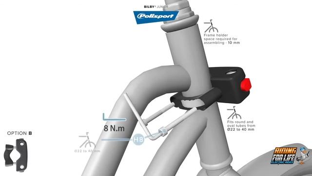 Polisport BILBY Junior Front Head Tube Fitting