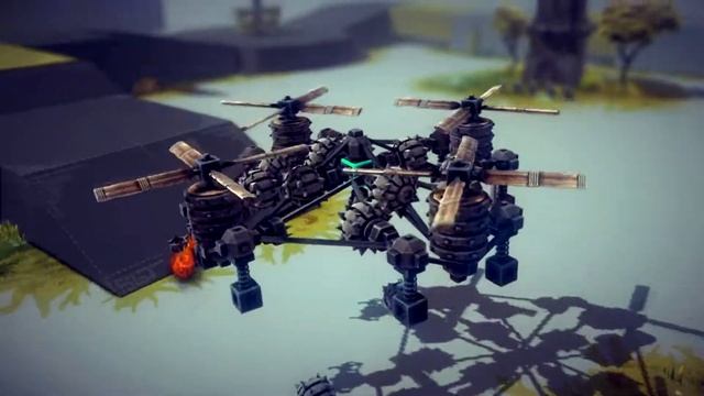 Besiege || Квадрокоптер-бомбардировщик // Quadrocopter смотреть онлайн