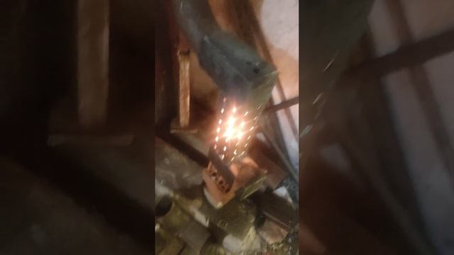 мини печь для гаража из профтрубы своими руками (работа) смотреть онлайн