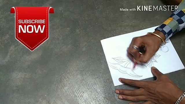 How to draw black outline drawing flower смотреть онлайн