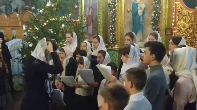 Рождественские песнопения детей в Храме Марии Магдалины г.Белая Церковь смотреть онлайн