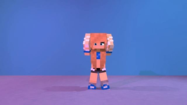 Queencard dance - Minecraft Animation (template) смотреть онлайн
