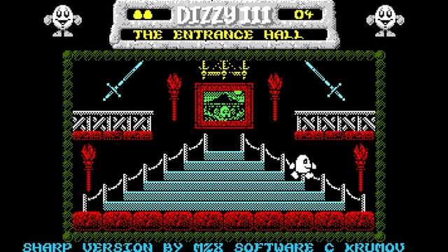Sharp MZ-800 Game: Dizzy 3 - Fantasy World Dizzy (1989)