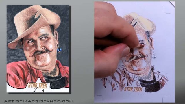 Star Trek the original series Harry Mudd Sketch card смотреть онлайн