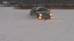 СУБАРУ АУТБЕК 2,5 МКПП, ТЕСТ- ДРАЙВ ПО СНЕГУ НА ЛЬДУ!