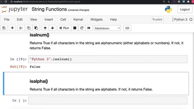 Learn how to use ISALNUM string function in python 3 in 2 minutes [2020] смотреть онлайн