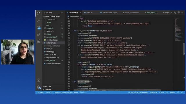 Rabeea Emad - Analyzing COVID Vaccine Popularity in Europe Using FastAPI, Postgres & Azure смотреть онлайн