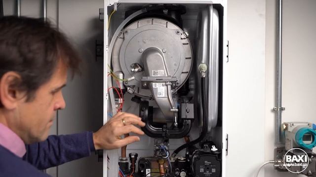 BAXI Luna Classic. Демонтаж газо-повітрянного блока. смотреть онлайн