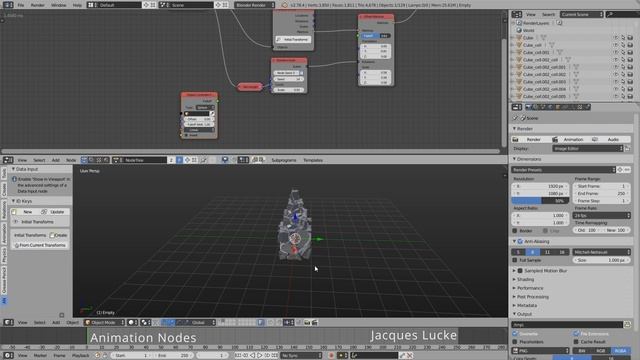 Experiment with Animation Nodes and Cell Fracture [work in progress] смотреть онлайн