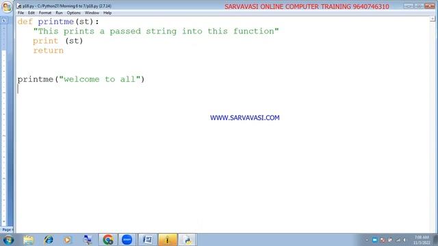Online Core Python(Introduction to functions) Day-34 смотреть онлайн