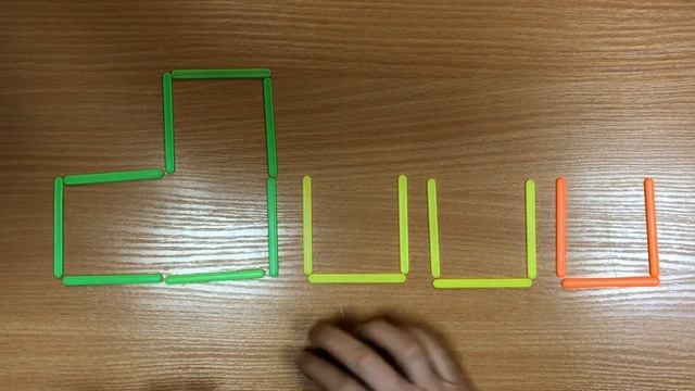 Конструирование из счетных палочек "Поезд" смотреть онлайн