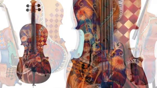 Juleez Hand Painted Cello Musical Instrument смотреть онлайн