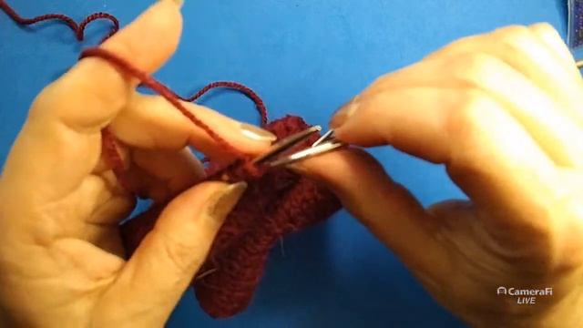 Вяжем повязку на голову #вязаниеспицами смотреть онлайн