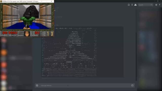 DOOM being streamed to a Discord chat at 1FPS as text смотреть онлайн