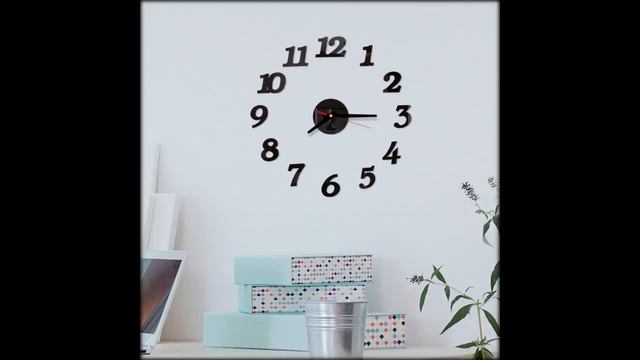 Настенные стикеры 3D DIY римские цифры акриловые зеркальные часы Aliexpress домашний декор смотреть онлайн