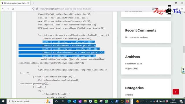 Import Excel into jTable | Java - Netbeans | ZenTechBytes смотреть онлайн