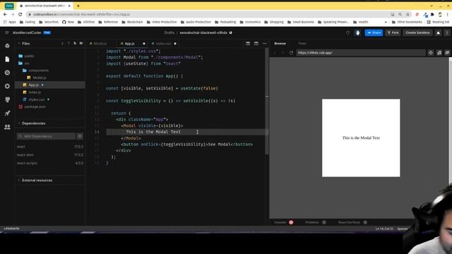 AM Coder - Creating a Modal or Carousel Component in React (Can be adapted to Vue/Svelte/Angular) смотреть онлайн
