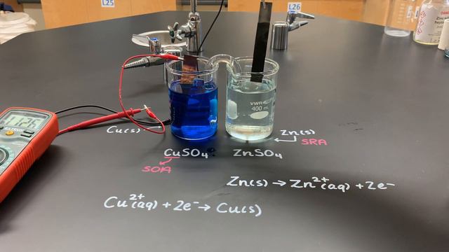 Standard Zinc-Copper Voltaic Cell with Salt Bridge смотреть онлайн