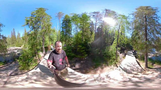 Водопады Ахвенкоски 360. Рускеала. Карелия смотреть онлайн
