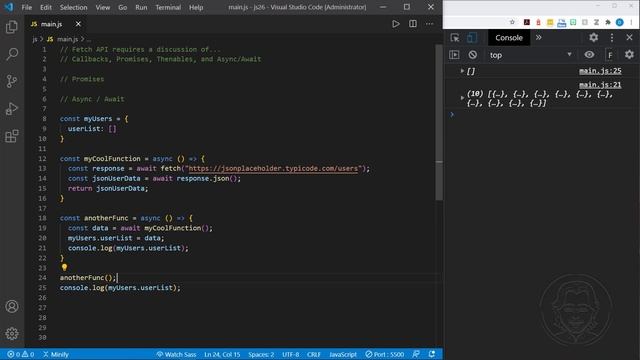 Callbacks, Promises, Async Await | JavaScript Fetch API Explained смотреть онлайн