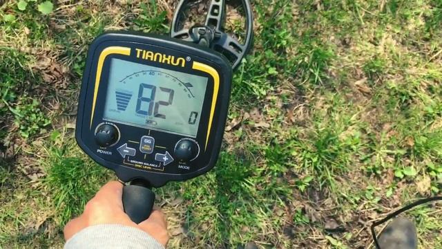 Металлоискатель ТХ850. Первая попытка найти монету оказалась неудачной