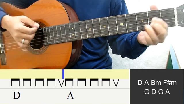 Canon in D Guitar Strumming Pattern Tutorial (Pachelbel) Guitar Chords Beginner Guitar Lesson смотреть онлайн