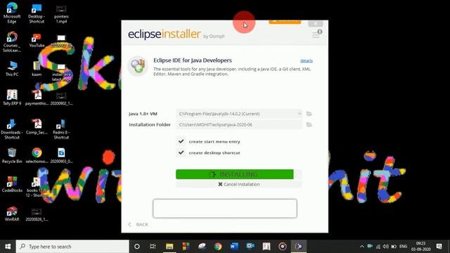 install latest ECLIPSE IDE for JAVA developers and set up in 2020 || by mohit in hindi || смотреть онлайн