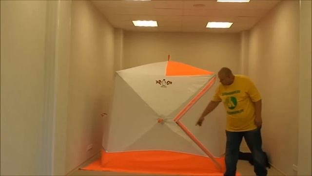 Палатка для зимней рыбалки Пингвин Призма Премиум Двухслойная смотреть онлайн