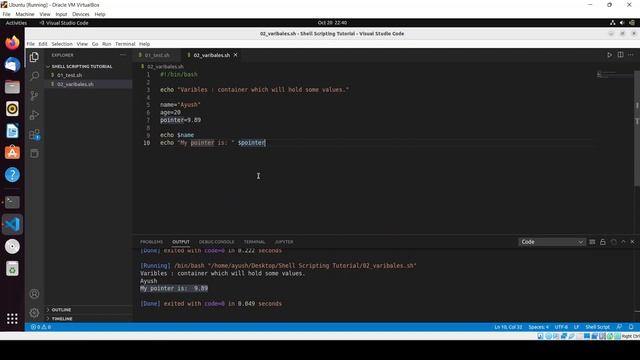 How to Use Variables in Shell Scripting | Shell Scripting Tutorial for Beginners смотреть онлайн