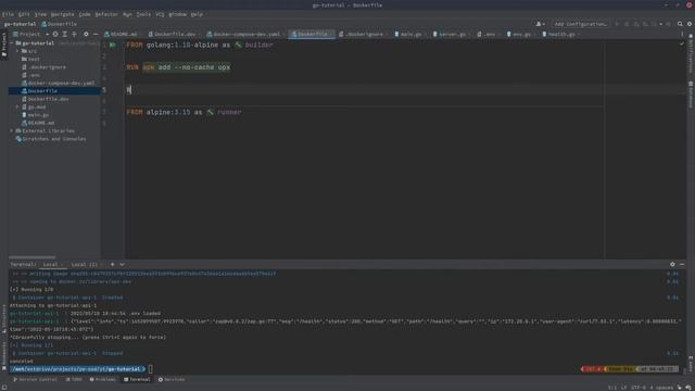 03 - Golang - docker support смотреть онлайн