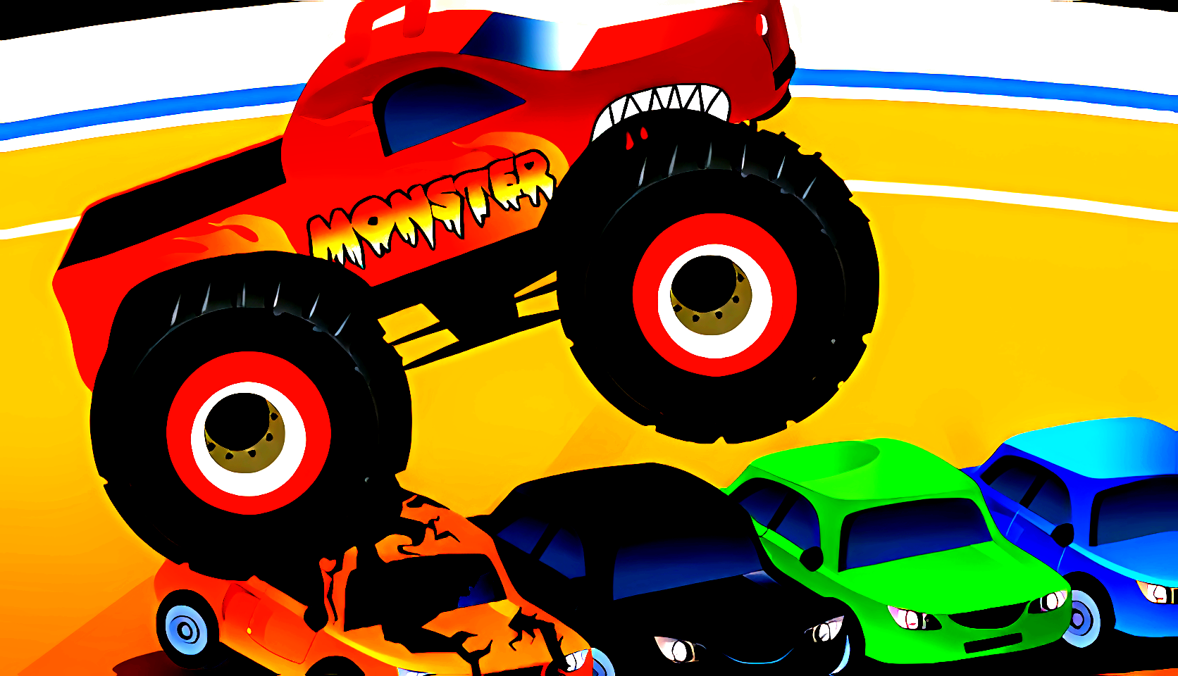 монстр грузовик геймплей игры для Android🔘🔵🔴 🅰🅽🅳🆁🅾🅸🅳🅿🅻🆄🆂👹 #монстр грузовик