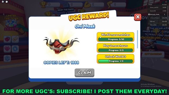 How To Get Oni Mask in Sumo Simulator (ROBLOX FREE LIMITED UGC ITEMS) смотреть онлайн