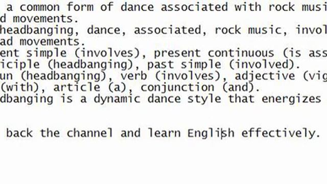 Headbanging, a common form of dance associated with rock music, involves vigorous head movements. смотреть онлайн