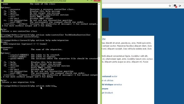 php artisan command help смотреть онлайн
