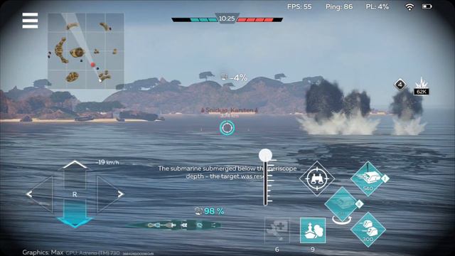 War Thunder Mobile Stalingrad battleship gameplay смотреть онлайн